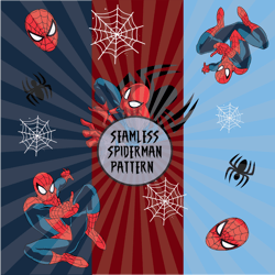 spiderman seamless pattern, spiderman png, spiderman digital paper, spiderman marvel, spiderman burst template