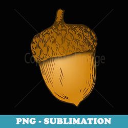 acorn nut matching pair with oak tree - exclusive sublimation digital file