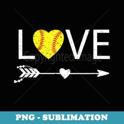 softball heart love softball valentine's day t - special edition sublimation png file