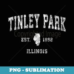 tinley park illinois il vintage athletic sports design - digital sublimation download file