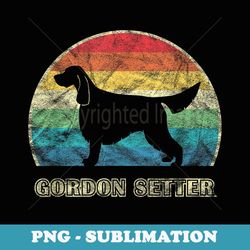 gordon setter vintage style dog - creative sublimation png download