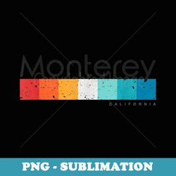 vintage monterey california ca retro design - instant sublimation digital download