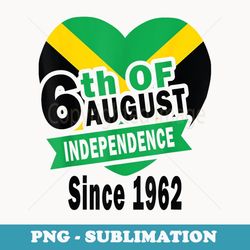 happy jamaican independence since 1962 jamaican flag - digital sublimation download file