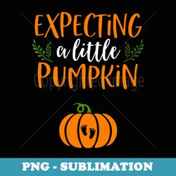 fall pregnancy announcement s couple halloween baby - instant png sublimation download
