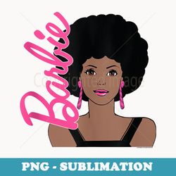 barbie afro barbie portrait - professional sublimation digital download