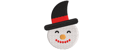 snowman embroidery design - instant download