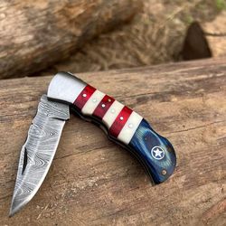 forged in fire hunting handmade custom hiking survival everyday carry damascus blade folding pocket sharp knife sheath