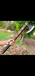 custom made viking sharp survival hunting carbon steel axe