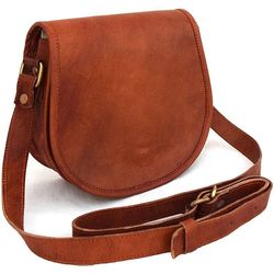 leather handmade full grain vintage leather crossbody sling bag women girls purse wallet satchel handbag messenger bags