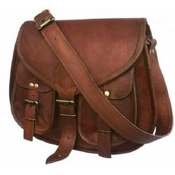 leather messenger bag shoulder indian genuine leather