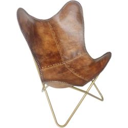 handmade vintage leather home / office relaxing comfortable armchair
