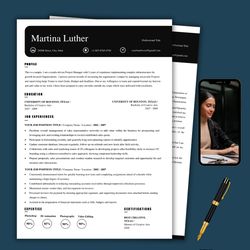 word simplified resume template, ats friendly resume template, matching cover letter for any job role, editable word