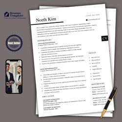 instant download resume, professional resume template, download resume template, ats resume template