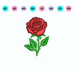 rose embroidery desgin -instant download