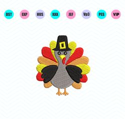 turkey embroidery design-instant download