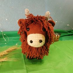 bessie the highland cow amigurumi pattern