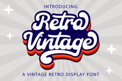 retro vintage font