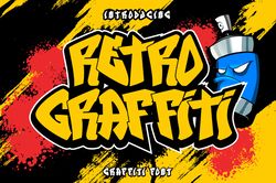 retro graffiti font