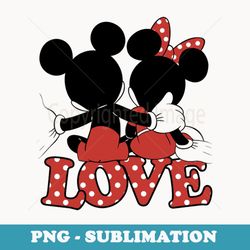 disney valentines mickey minnie love hug - trendy sublimation digital download