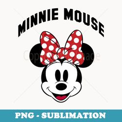 disney minnie mouse vintage sweetie polka dot red bow face - stylish sublimation digital download