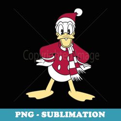 disney mickey & friends donald duck christmas portrait - png sublimation digital download