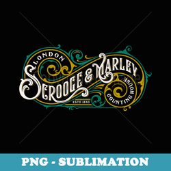 scrooge and marley counting house christmas carol vintage - png sublimation digital download