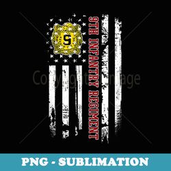 9th infantry regiment veteran usa flag veterans day xmas - instant png sublimation download