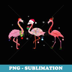 flamingo christmas er light decorations xmas funny - png sublimation digital download