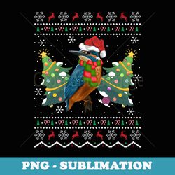 santa kingfisher bird xmas ugly kingfisher christmas - aesthetic sublimation digital file