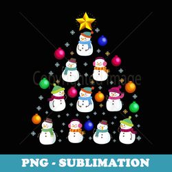 funny snowman christmas tree t ornament decor - sublimation digital download