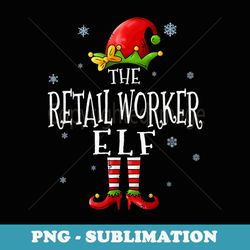 the retail worker elf squad funny groupe matching christmas - png sublimation digital download