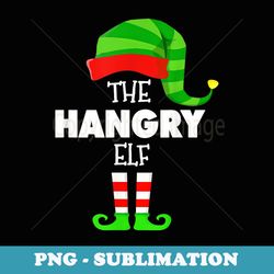 the hangry elf group matching family christmas pjs - premium sublimation digital download
