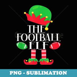the football elf christmas party pajama costume - png transparent sublimation file