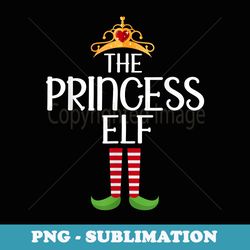 elf group matching family christmas costume the princess elf - special edition sublimation png file