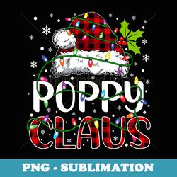 poppy claus christmas lights matching family xmas pajama - instant sublimation digital download