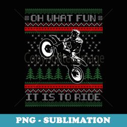 funny motorbike motocross ugly christmas xmas winter - artistic sublimation digital file