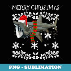 merry christmas ornament basking shark ugly xmas - premium png sublimation file
