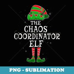 chaos coordinator elf group matching family christmas funny - decorative sublimation png file