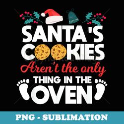 santas cookies baby announcement christmas xmas pregnancy - stylish sublimation digital download