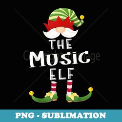music elf group christmas funny pajama party - exclusive png sublimation download