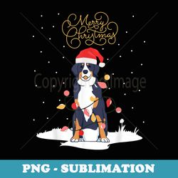 bernese mountain dog merry christmas berner xmas christmas - exclusive png sublimation download