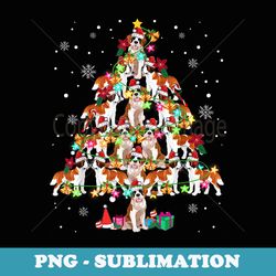 st bernard christmas tree funny st bernard christmas s - premium png sublimation file