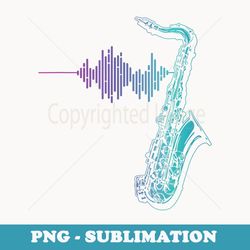 saxophone heartbeat - artistic sublimation digital file