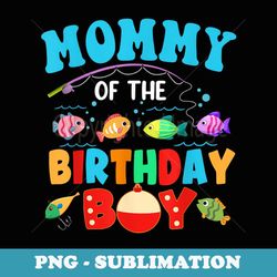 mommy of the birthday boy sea fish ocean animals aquarium - sublimation digital download