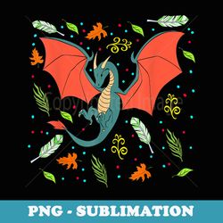 dragon dungeon dragon wing fire breather - sublimation digital download