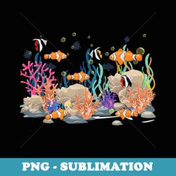 cool clown fish coral reef tropical fish outfit - artistic sublimation digital file