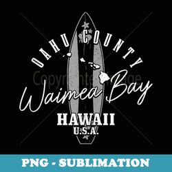 waimea bay oahu hawaii surf surfer 1 - signature sublimation png file