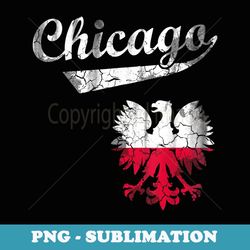 chicago polish american eagle poland flag polska - modern sublimation png file