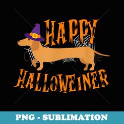 Happy Halloweiner Funny Halloween Weiner Dachsund - Elegant Sublimation Png Download