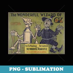 vintage scarecrow tin-man art-the wizard of oz - professional sublimation digital download
